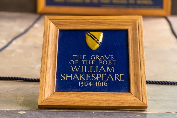 Stratford Avon Storbritannien Juni 2022 Poeten William Shakespeares Grav Holy — Stockfoto
