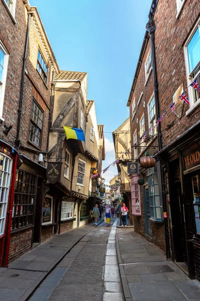 York Juni 2022 Shambles Eine Mittelalterliche Straße Der Altstadt Von — Stockfoto
