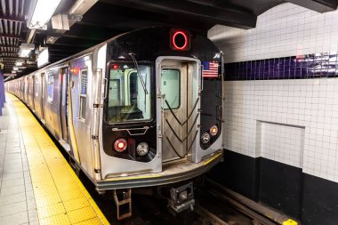 Metro vagonu New York City, ABD 'de.