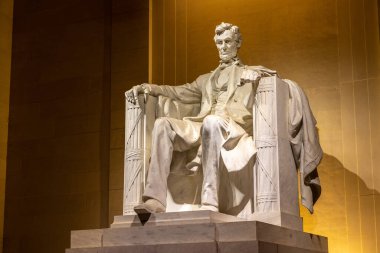 Abraham Lincoln heykeli Washington DC, ABD 'de Lincoln Memorial' da