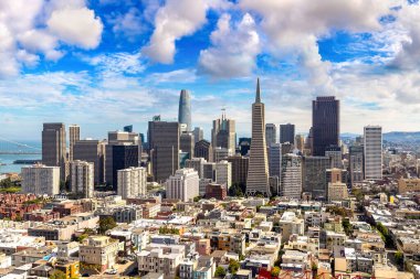 San Francisco, California, ABD 'nin panoramik hava manzarası