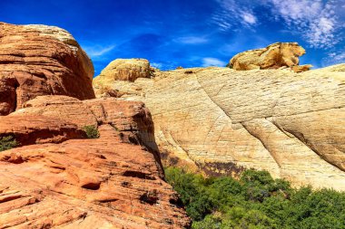 Las Vegas, Nevada yakınlarındaki Red Rock Kanyonu Ulusal Koruma Alanı, ABD