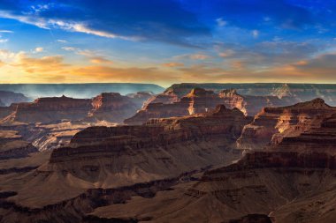 Grand Kanyon Milli Parkı, günbatımı, Arizona, ABD