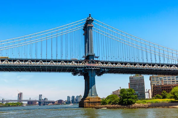 Manhattan Bridge Nowym Jorku Nowy Jork Usa — Zdjęcie stockowe