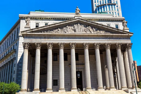 Tribunal Supremo Condado Nova Iorque Nova Iorque Eua — Fotografia de Stock