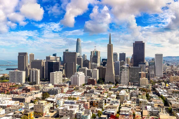 Panoramic Aerial View San Francisco California Usa — Stock Photo, Image