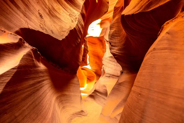 Antelope Canyon Una Giornata Sole Page Arizona Stati Uniti America — Foto Stock