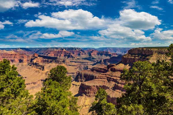 Grand Canyon National Park Dia Ensolarado Hermit Rest Viewpoint Arizona — Fotografia de Stock
