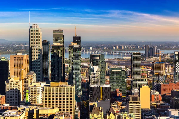 Panoramautsikt Över Montreal Solig Dag Kanada — Stockfoto