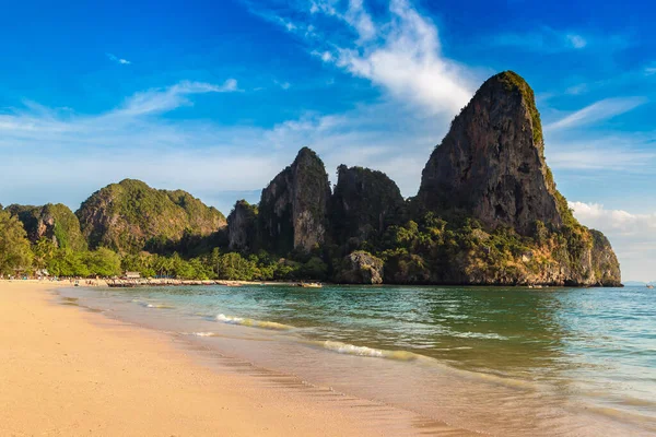 Tropikalna Plaża Railay Krabi Nang Tajlandia — Zdjęcie stockowe