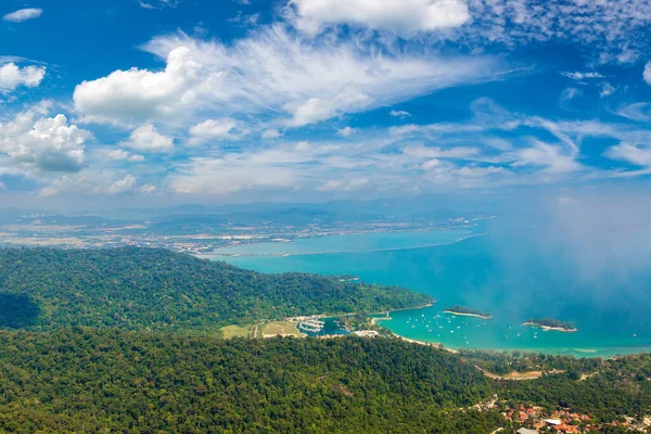 Vista Aérea Panorâmica Ilha Langkawi Malásia — Fotografia de Stock