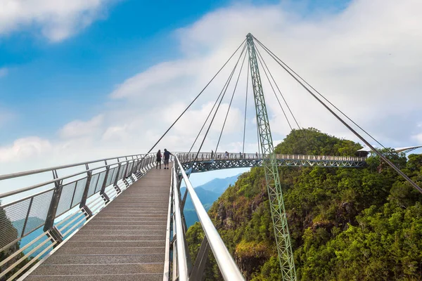 Sky Bridge Sur Île Langkawi Une Journée Été Malaisie — Photo