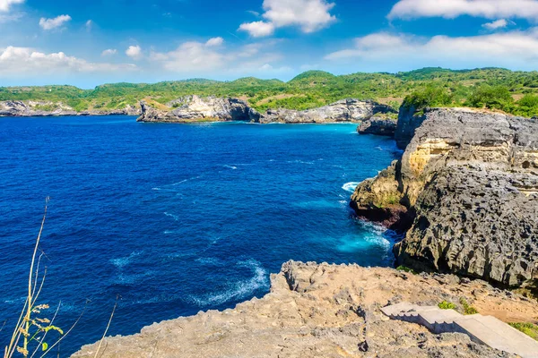 Nusa Penida Ilha Dia Ensolarado Bali Indonésia — Fotografia de Stock