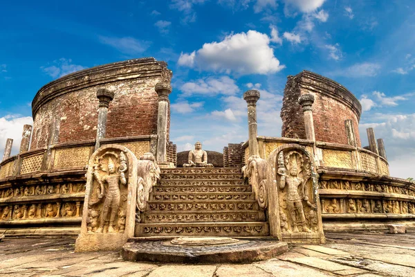 Ruins Vatadage Polonnaruwa Archaeological Museum Sri Lanka — Stock Photo, Image