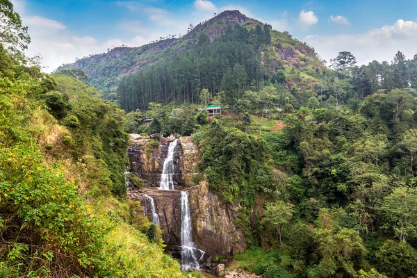 Cascade Ramboda Dans Une Journée Été Sri Lanka — Photo