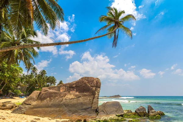 Sri Lanka Güneşli Bir Günde Dalawella Plajı — Stok fotoğraf