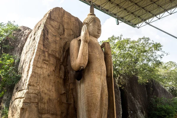 Sri Lanka Daki Avukana Tapınağı Ndaki Buda Heykeli Aukana Tapınağı — Stok fotoğraf