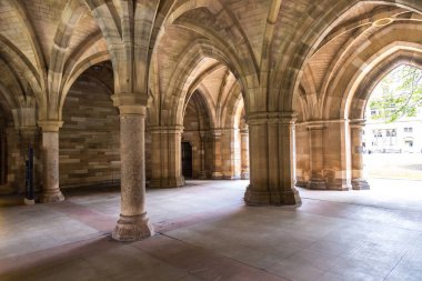 Glasgow Üniversitesi Cloisters, İskoçya'da bir güzel yaz günü, Amerika Birleşik Devletleri