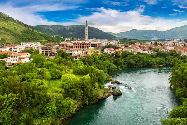Historisch Centrum Mostar Een Mooie Zomerdag Bosnië Herzegovina — Stockfoto