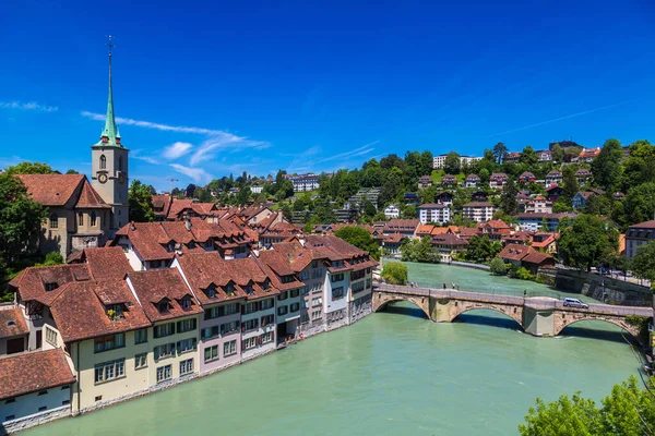 Bern Panoramik Manzarasına Güzel Yaz Gün Sviçre — Stok fotoğraf