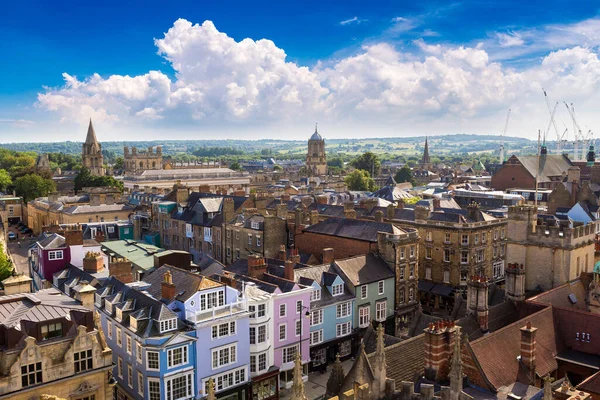 Oxford Panoramik Havadan Görünümü Güzel Yaz Gün Ngiltere Amerika Birleşik — Stok fotoğraf