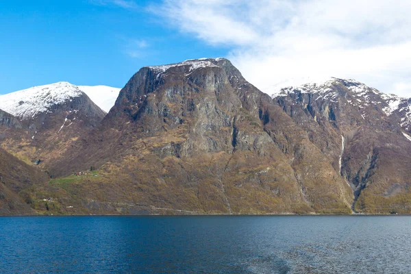 Sognefjord Στη Νορβηγία Μια Ηλιόλουστη Μέρα — Φωτογραφία Αρχείου