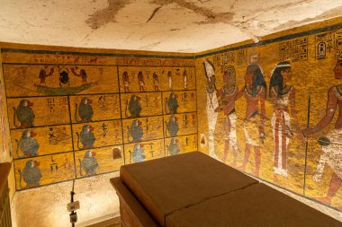 Krallar Vadisi 'nde Firavun Tutankamon' un Mezarı, Luxor, Mısır