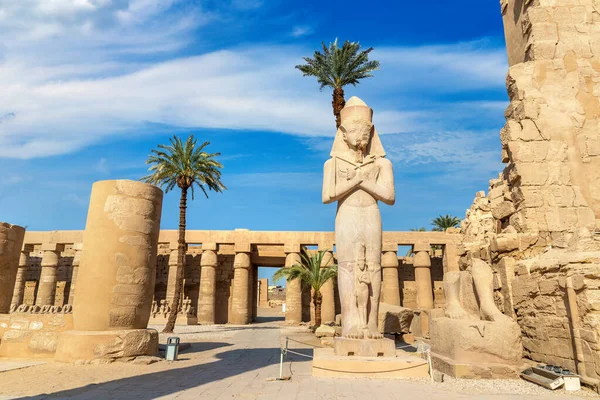 Karnak Temple Sunny Day Luxor Egypt —  Fotos de Stock