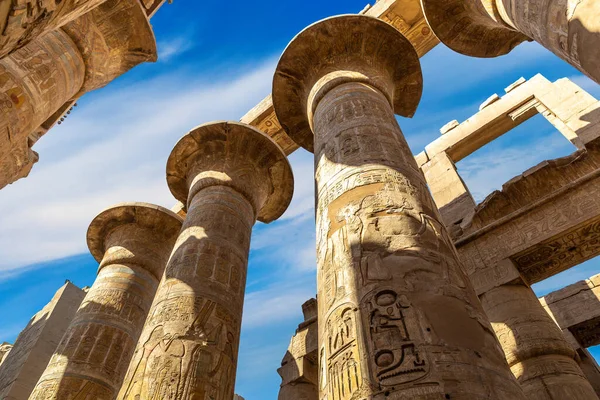 Karnak Templo Dia Ensolarado Luxor Egito — Fotografia de Stock