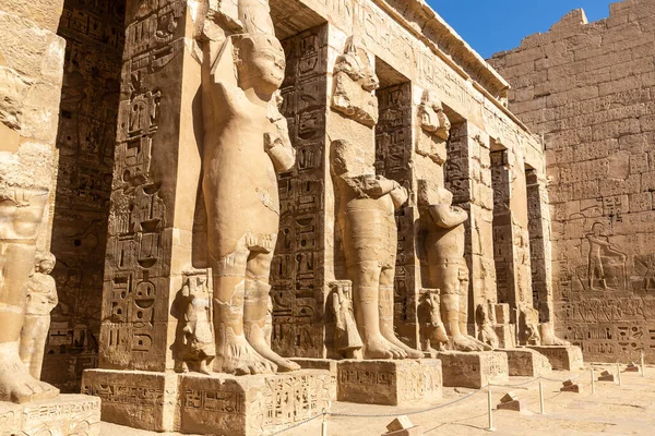 Medinet Habu Temple Luxor Valley King Egypt —  Fotos de Stock
