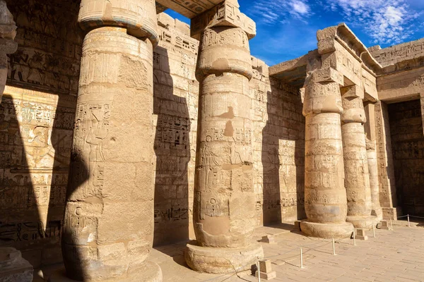 Świątynia Medinet Habu Luksorze Dolina Króla Egipt — Zdjęcie stockowe
