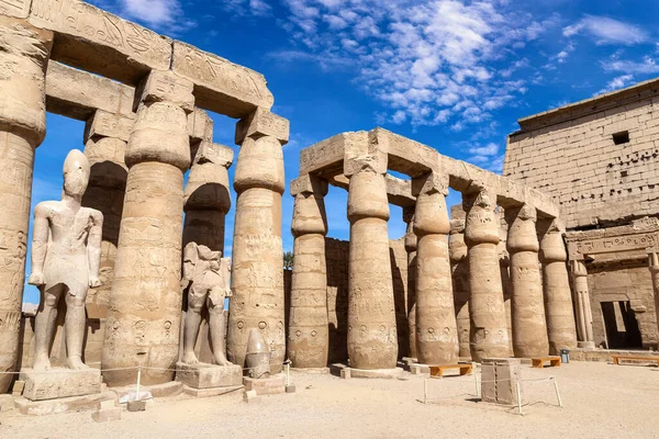 Luxor Tempel Einem Sonnigen Tag Luxor Ägypten — Stockfoto