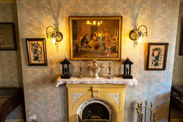 London Zjednoczone Królestwo Czerwca 2022 Vintage Interior Sherlock Holmes Museum — Zdjęcie stockowe