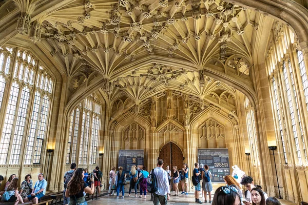 Оксфорд Великобритания Июня 2022 Года Interior View Divinity School Oxford — стоковое фото