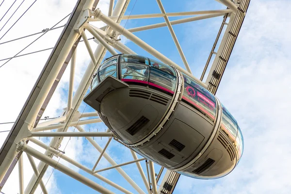 Londýn Velká Británie Června 2022 London Eye Ferris Wheel Sunny — Stock fotografie