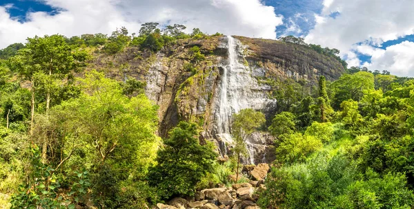 斯里兰卡瀑布全景 — 图库照片