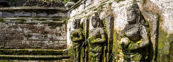 Panorama Del Estanque Sagrado Pura Goa Gajah Templo Cueva Del — Foto de Stock