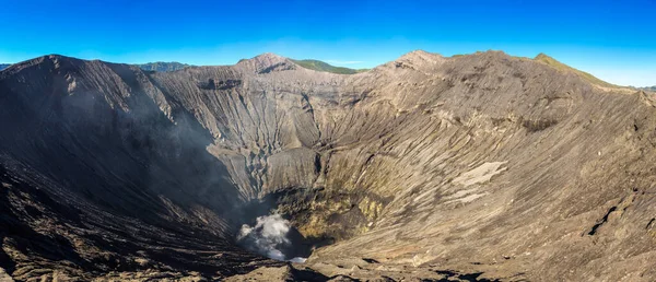 Panorama Del Cráter Volcán Bromo Isla Java Indonesia — Foto de Stock