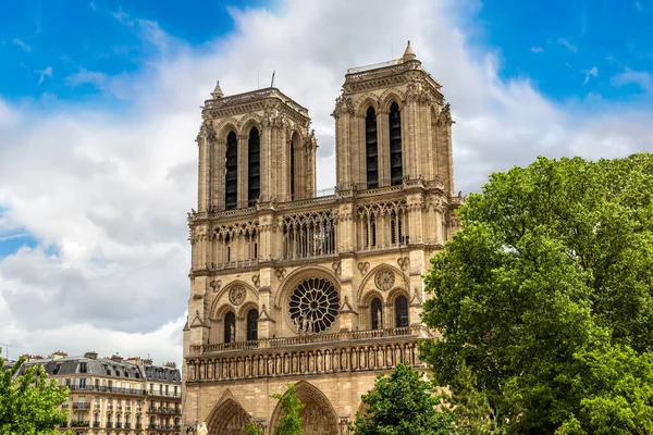 Notre Dame Paris One Most Famous Symbols Paris Summer Day — Stock Photo, Image