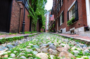 Boston, Massachusetts, ABD 'deki tarihi palamut caddesi.