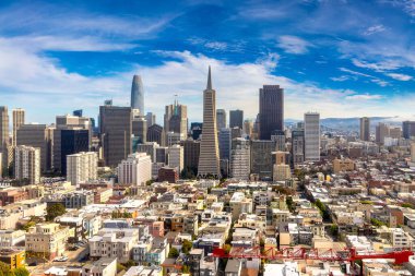 San Francisco, California, ABD 'nin panoramik hava manzarası