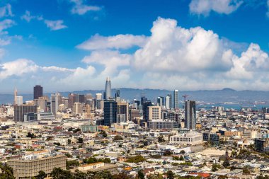 San Francisco, California, ABD 'nin panoramik hava manzarası