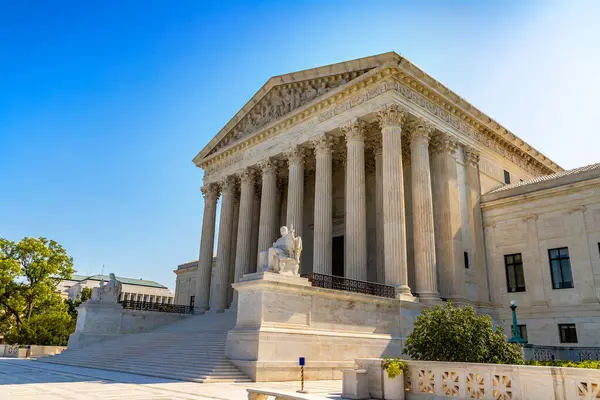 stock image Supreme Court of the United States in Washington DC in a sunny day, USA