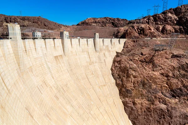 Hoover Dam Colorado River Nevada Arizona Border Usa — Stock Photo, Image