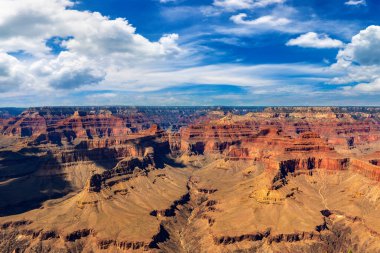 Güneşli bir günde Büyük Kanyon Ulusal Parkı, Arizona, ABD