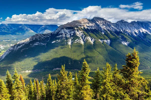 Panoramautsikt Över Bow Valley Banff Nationalpark Canadian Rockies — Stockfoto