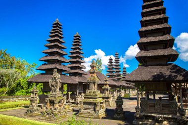 Taman Ayun Temple on Bali, Indonesia in a sunny day clipart