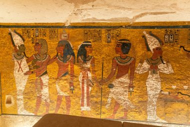 Krallar Vadisi 'nde Firavun Tutankamon' un Mezarı, Luxor, Mısır