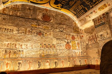 Tomb of pharaohs Rameses V and VI in Valley of the Kings, Luxor, Egypt