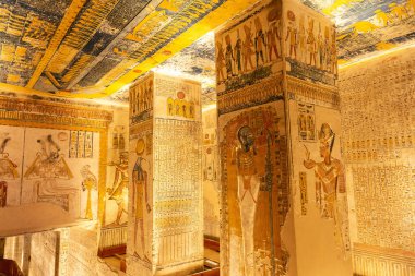 Krallar Vadisi, Luxor, Mısır 'da Firavun mezarı V. Ramses ve VI.